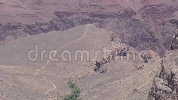 亚利桑那州大峡谷从大峡谷南缘观赏光明天使小径视频的预览图