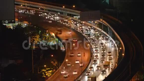 曼谷交通堵塞交通问题泰国视频的预览图