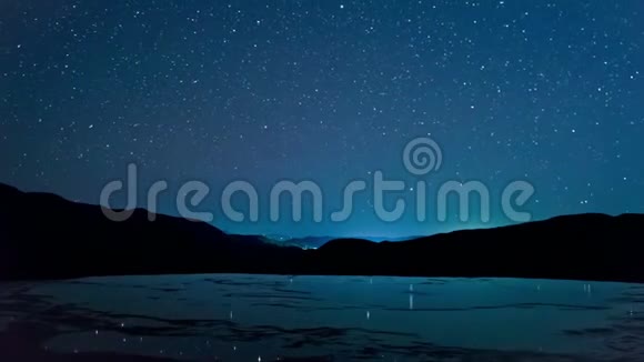 墨西哥瓦哈卡州中部山谷的HierveelAgua的夜间时间流逝视频的预览图
