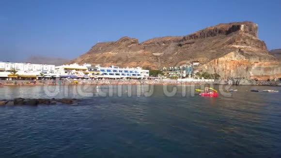 西班牙大加那利的莫干港村加那利群岛著名的旅游目的地视频的预览图