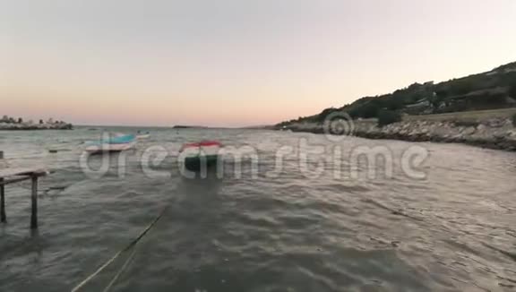保加利亚克伦沃黑海海岸日落视频的预览图