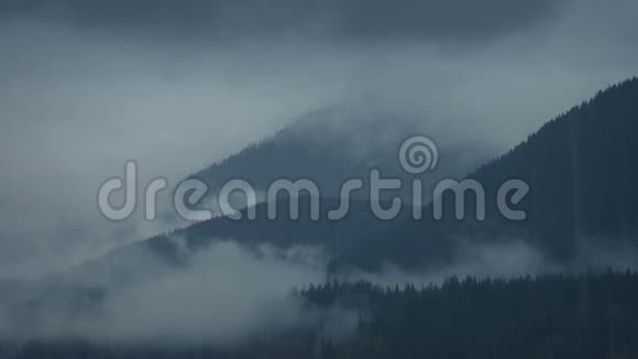 雨中的野雾山脉视频的预览图