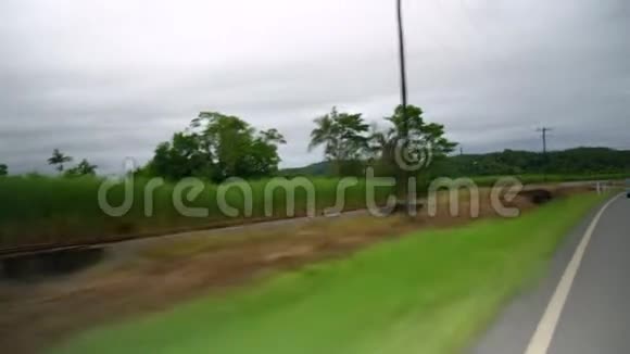 一片草地田野的移动镜头视频的预览图
