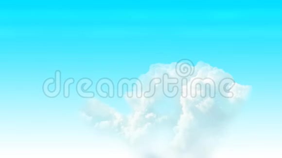 白云在蓝天中的移动随着视频剪辑过程的速度视频的预览图
