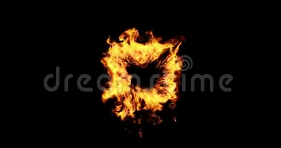 抽象火焰舞者爆炸冲击波温暖金色能量黑色视频的预览图