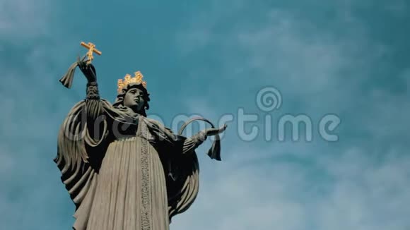 俄罗斯克拉斯诺达尔2018年9月29日圣大烈士凯瑟琳纪念碑视频的预览图