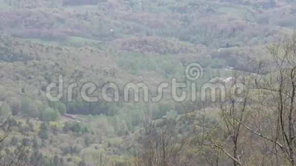 乔治亚州伍迪峡谷在伍迪峡谷顶部的俯瞰处放大视频的预览图