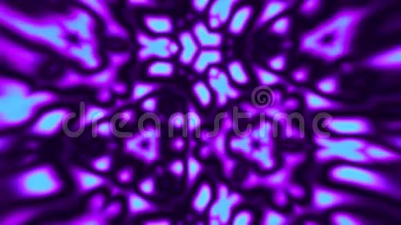 紫蓝抽象血花镜循环背景视频的预览图