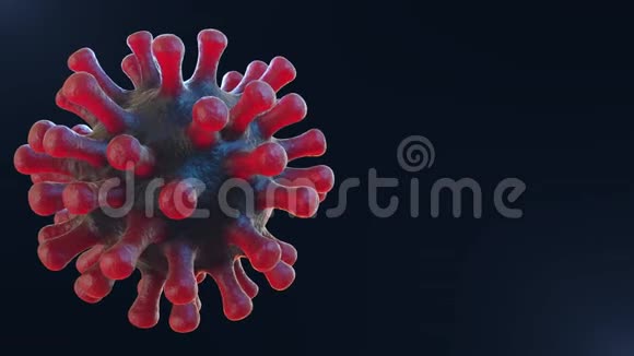 一个活的冠状病毒动画循环视频的预览图