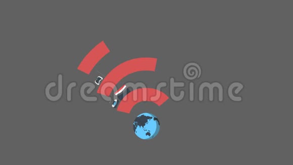 一个大的红色wifi符号视频的预览图