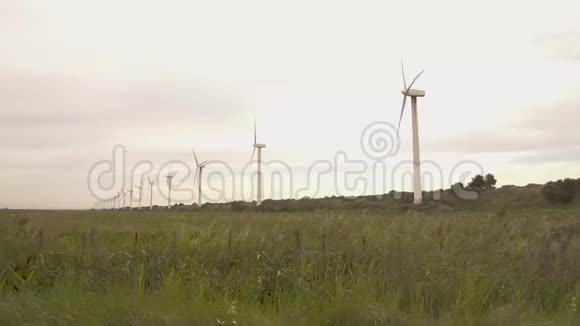 法国风力发电机视频4K稳定视频的预览图