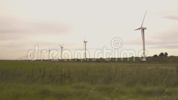 法国风力发电机视频4K稳定视频的预览图