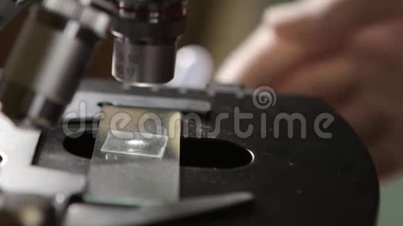用显微镜研究标本的科学家视频的预览图