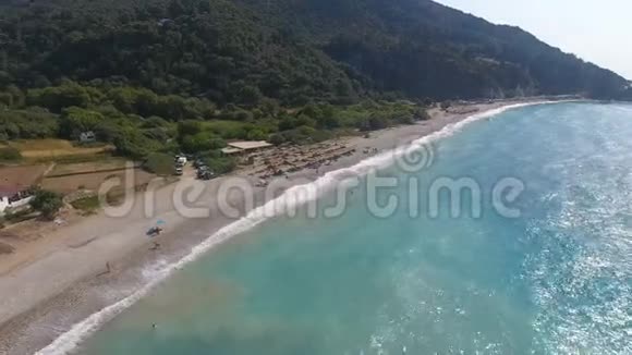 希腊萨莫斯岛波塔米海滩4视频的预览图