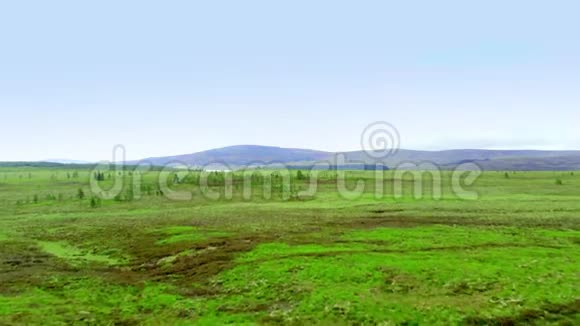 苏格兰高地无尽的绿色景观视频的预览图