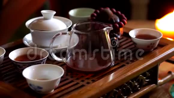 茶道中国茶的酿造视频的预览图