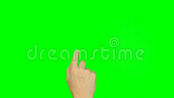 手指在虚拟屏幕上的手势一个手指人手势后视所有手势触摸点击点击视频的预览图