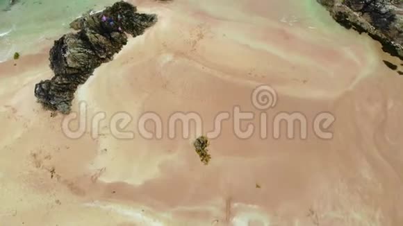 苏格兰高地Durness的SangoSands海滩从上面看视频的预览图