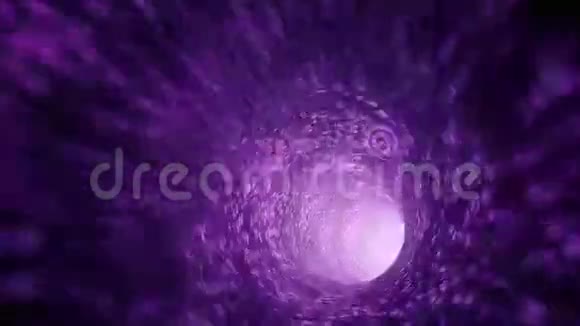 动画虫洞穿越空间紫色视频的预览图