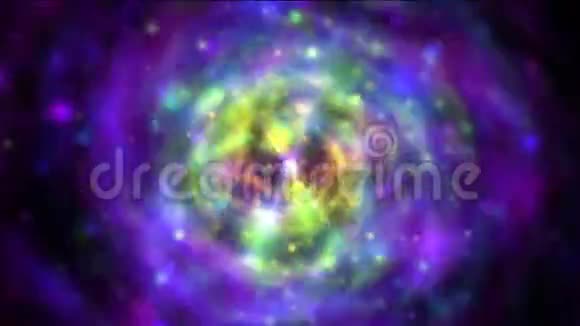 彩色螺旋星系视频的预览图