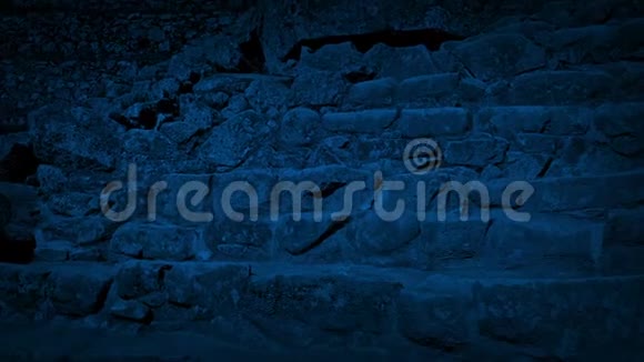 夜深人静的古代遗址视频的预览图
