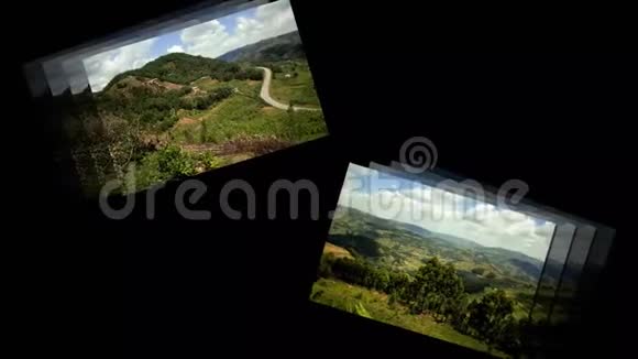 卡巴莱山和丘陵的幻灯片照片录像视频的预览图