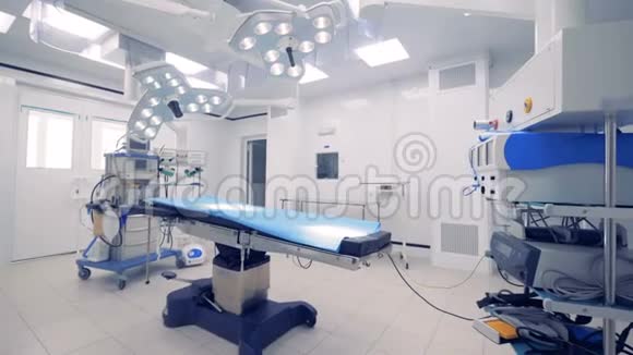 医院手术室里面没有人现代医学概念视频的预览图