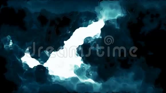 抽象蓝火云循环视频的预览图