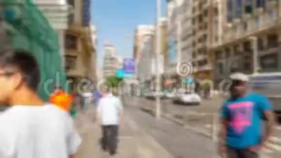 模糊的4k旅游步行形象视频的预览图