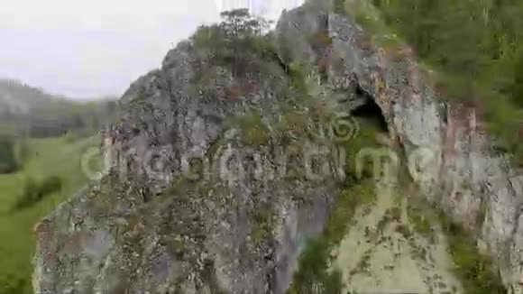森林中的岩洞视频的预览图