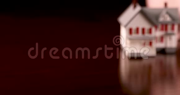黑木面上的小猪岸和迷你小屋的缓慢攀爬视频的预览图