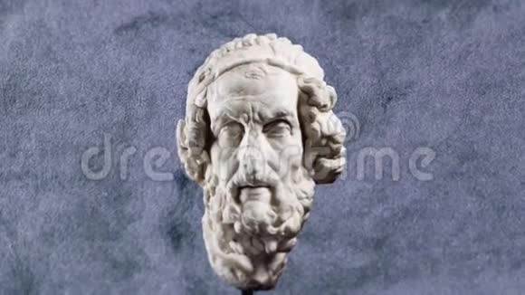 希腊诗人荷马的雕塑视频的预览图