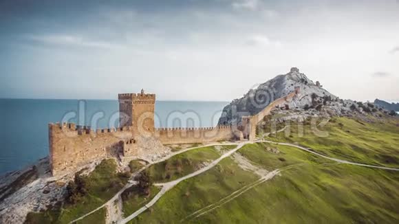 热那亚堡的城墙视频的预览图