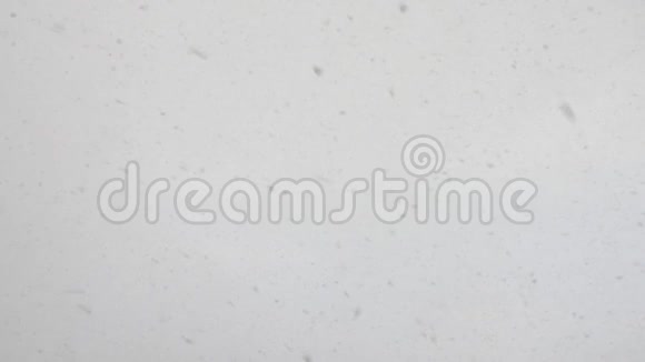 冬季寒冷空气中雪花飞舞的灰色纹理降雪背景视频的预览图