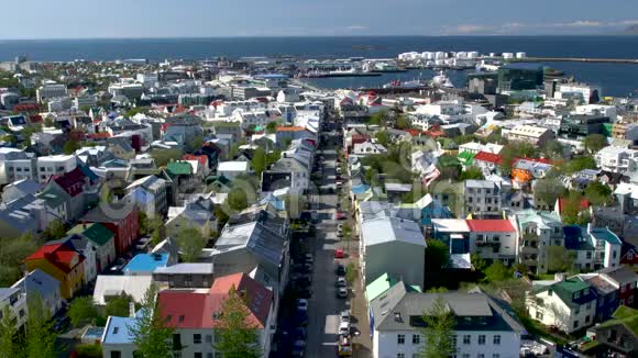 冰岛雷克雅未克市全景视频的预览图