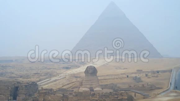 早上的埃及金字塔视频的预览图