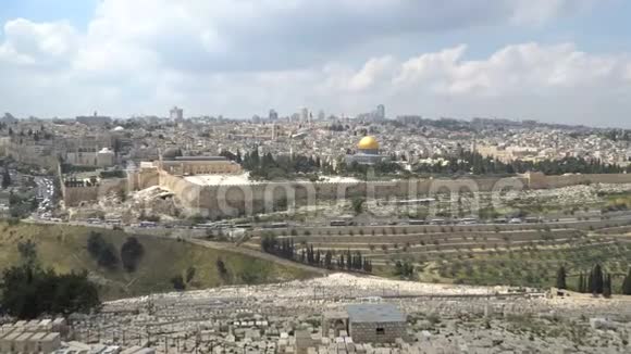 耶路撒冷以色列西墙老城磐石穴视频的预览图
