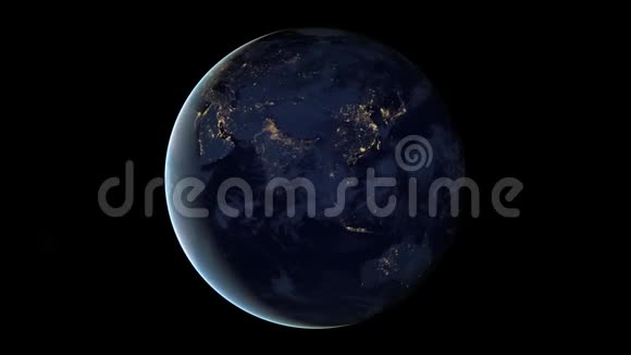 夜晚的地球视频的预览图