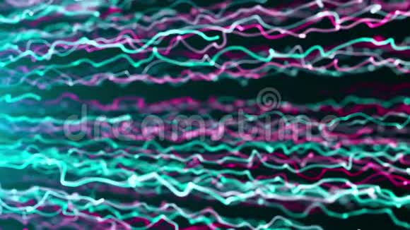 许多长尾的粒子三维渲染计算机生成背景视频的预览图