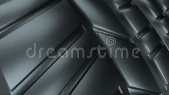 现代闪亮的汽车黑色车轮轮胎表面三维渲染计算机生成背景视频的预览图