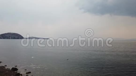 海景俯瞰日本海洋的Amur湾视频的预览图