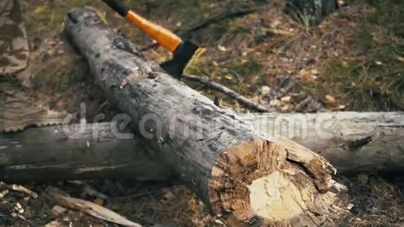 动轴切割木材视频的预览图