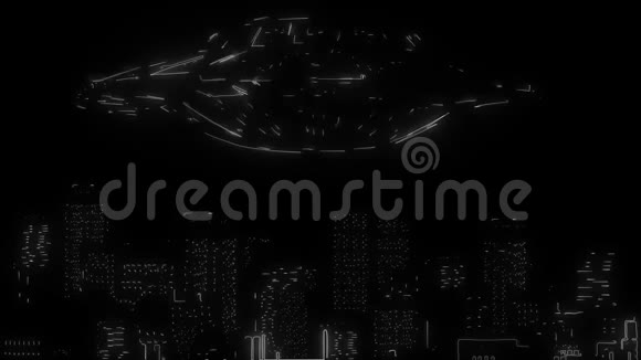 一个城市的大型不明飞行物视频视频的预览图