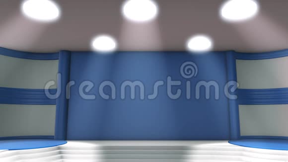 虚拟演播室蓝色视频的预览图