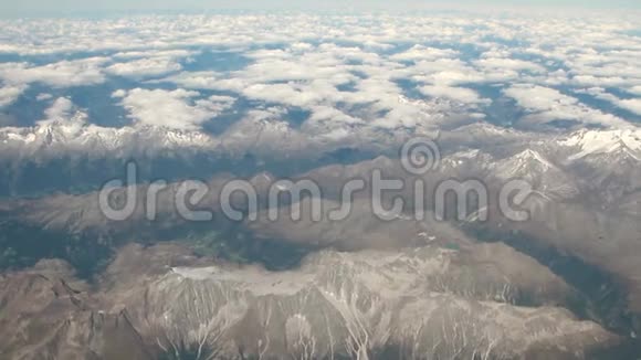 空中照片弥撒和云层奥地利视频的预览图