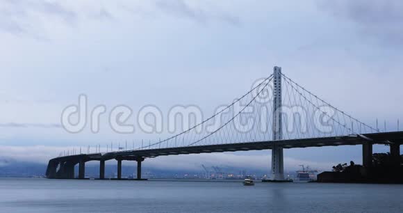 旧金山景观奥克兰湾大桥4K视频的预览图