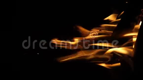 篝火篝火肯尼亚马赛马拉公园的营地垂直视频视频的预览图