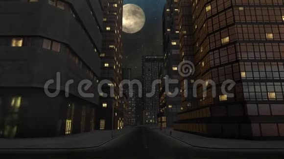 夜城的空街1视频的预览图