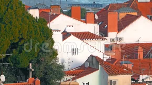 里斯本全景空中观景里斯本是葡萄牙的首都和最大的城市里斯本是欧洲大陆视频的预览图