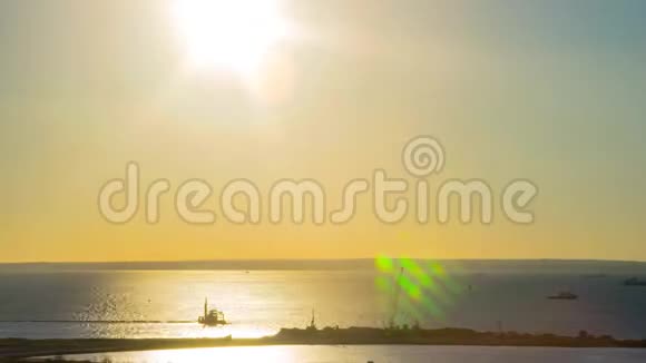 黑海日落图兹拉时间流逝视频的预览图
